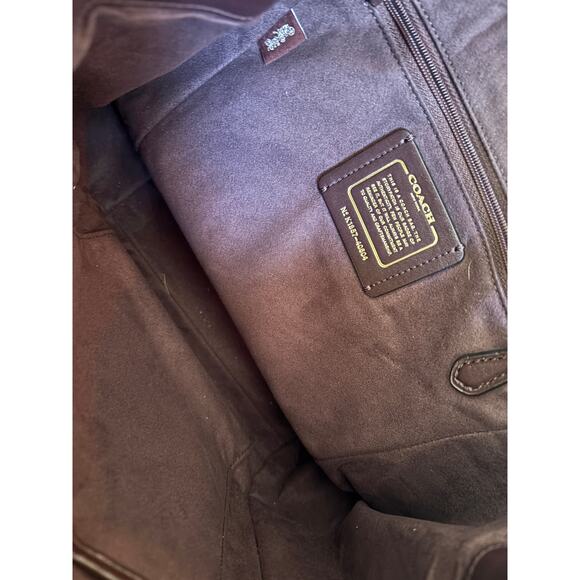 Coach Quilted Convertible 16 Black Leather Parker Backpack Gold Hardware - Picture 6 of 10